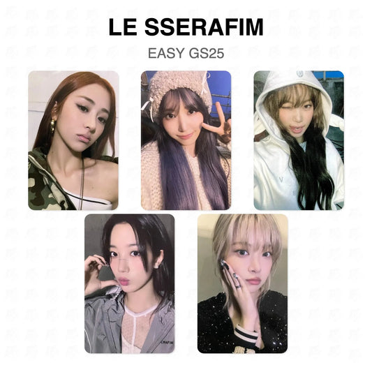LE SSERAFIM EASY GS25 Official Photocard