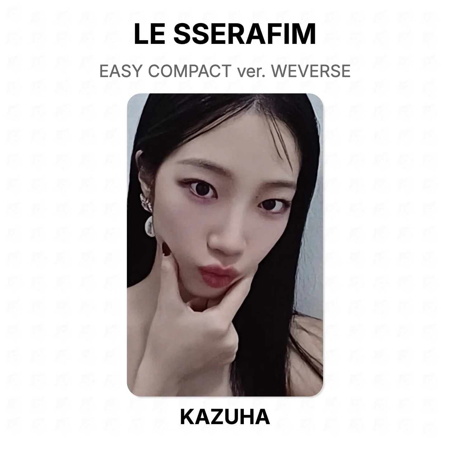 LE SSERAFIM EASY COMPACT ver. WEVERSE Official Photocard