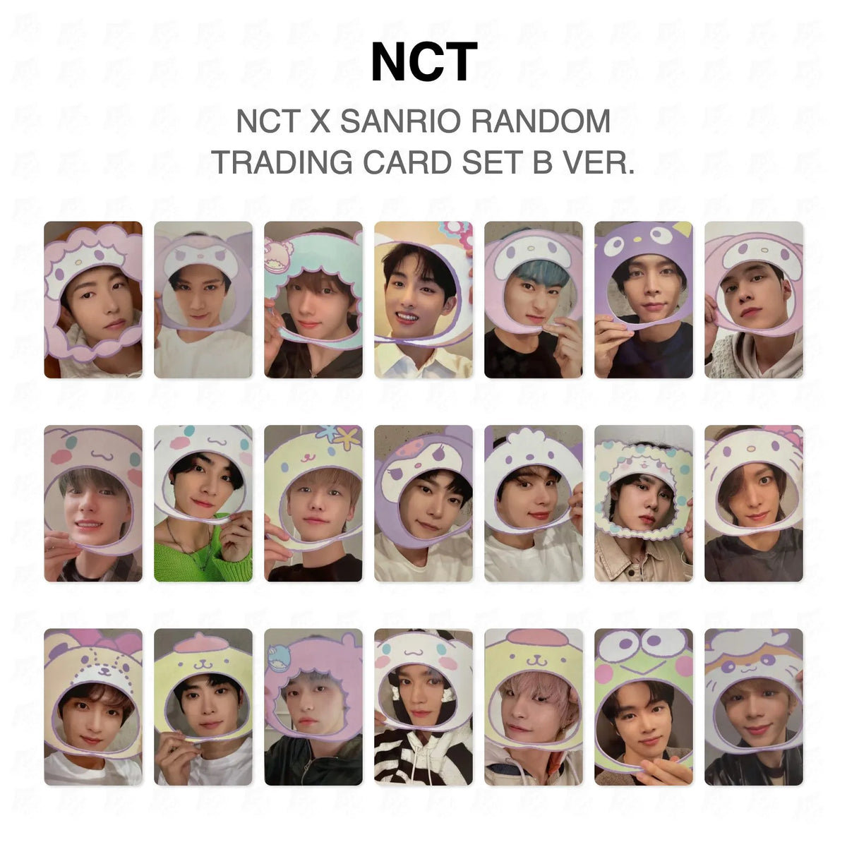 NCT X SANRIO RANDOM TRADING CARD SET B VER. Official Photocard