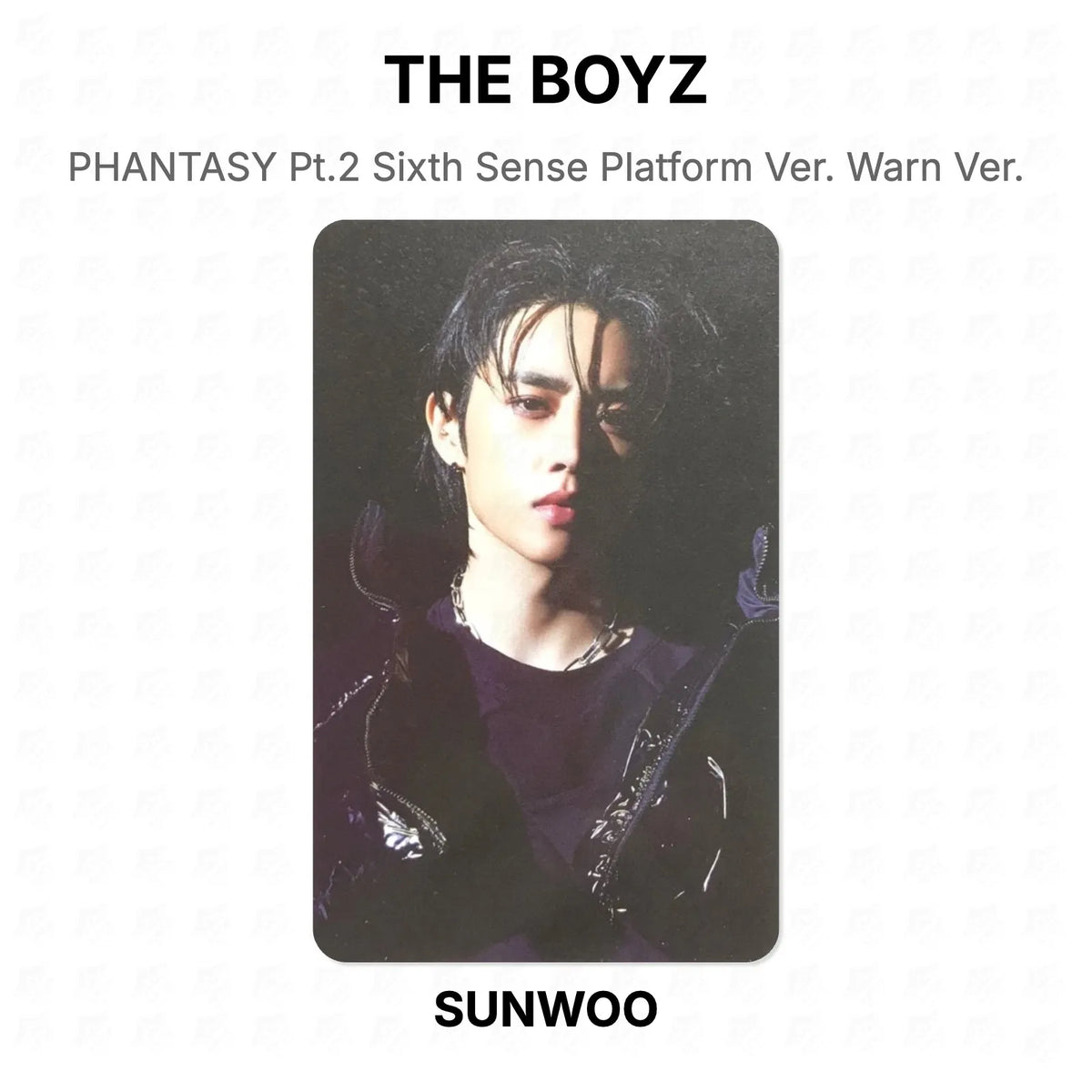 THE BOYZ PHANTASY Pt.2 Sixth Sense Platform Ver. Warn Ver. Official Photocard