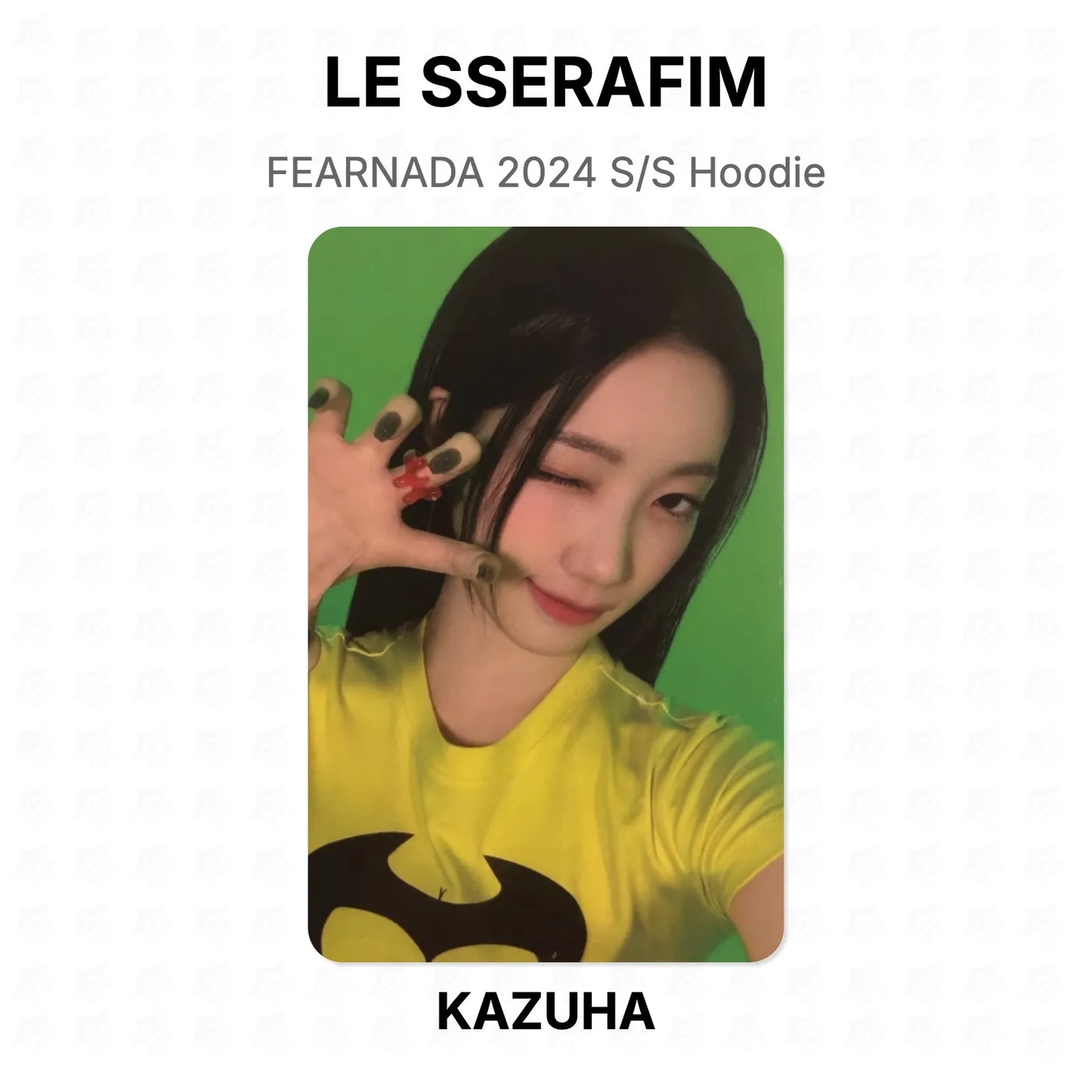 LE SSERAFIM FEARNADA 2024 S/S Hoodie Official Photocard