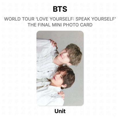 BTS WORLD TOUR ‘LOVE YOURSELF: SPEAK YOURSELF’ THE FINAL MINI PHOTO CARD photocard oficial