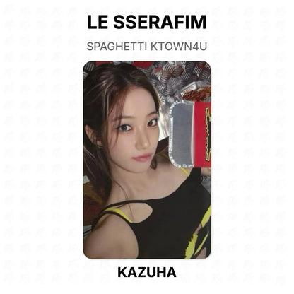 LE SSERAFIM SPAGHETTI KTOWN4U Official Photocard