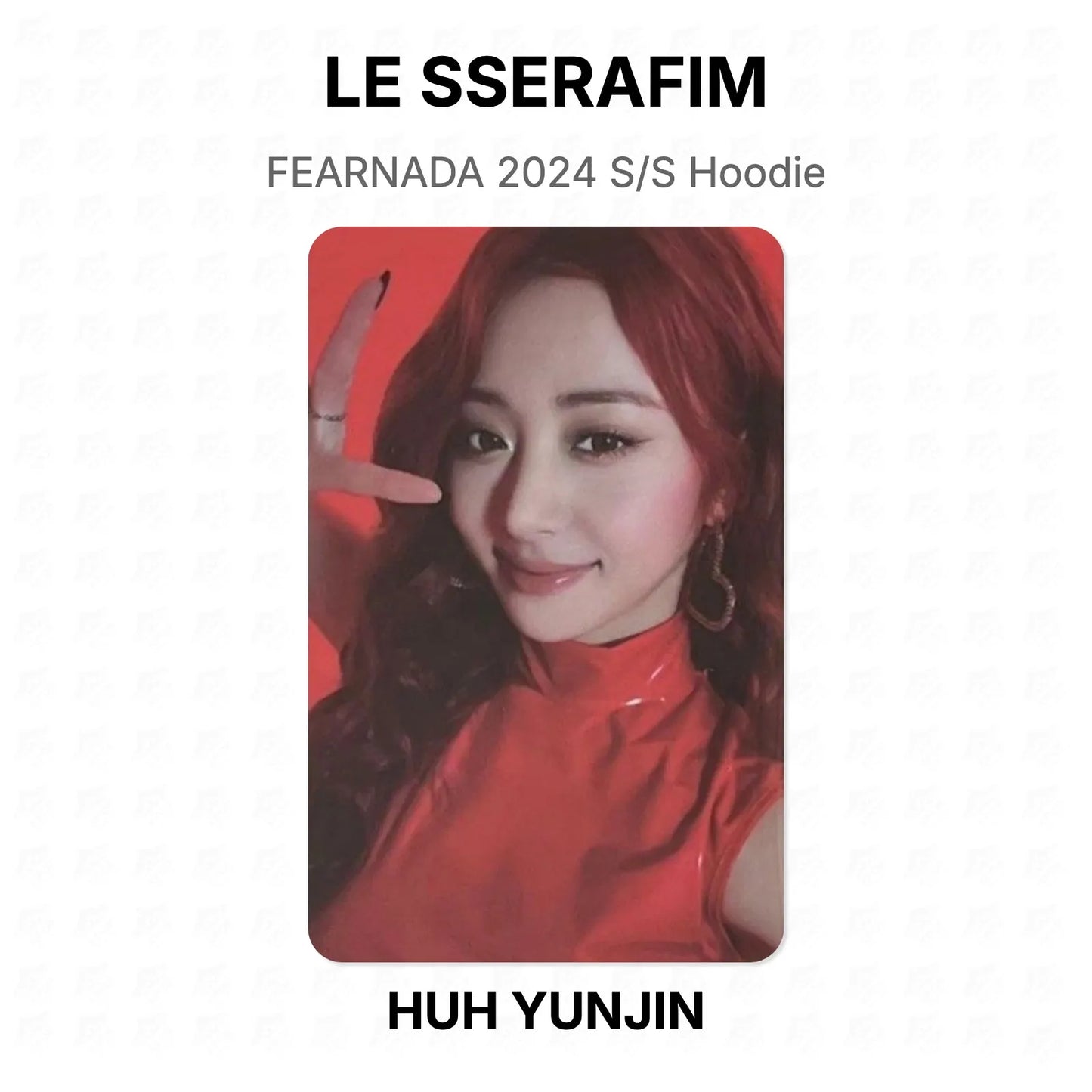 LE SSERAFIM FEARNADA 2024 S/S Hoodie Official Photocard
