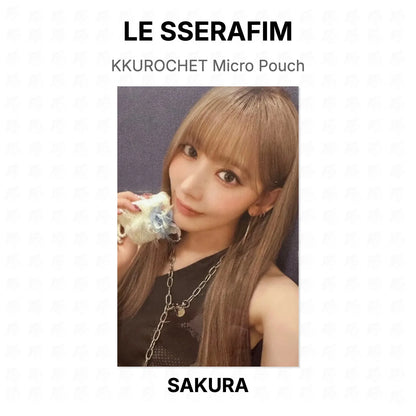 LE SSERAFIM KKUROCHET Micro Pouch Official Photocard