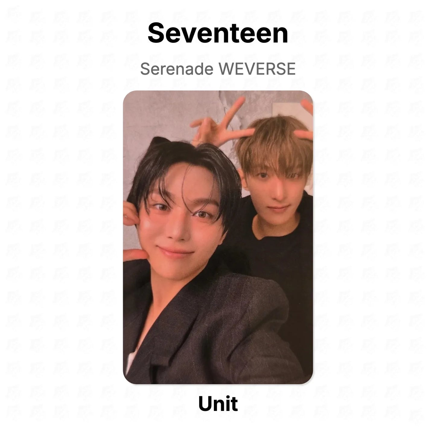 Seventeen Serenade WEVERSE Official Photocard
