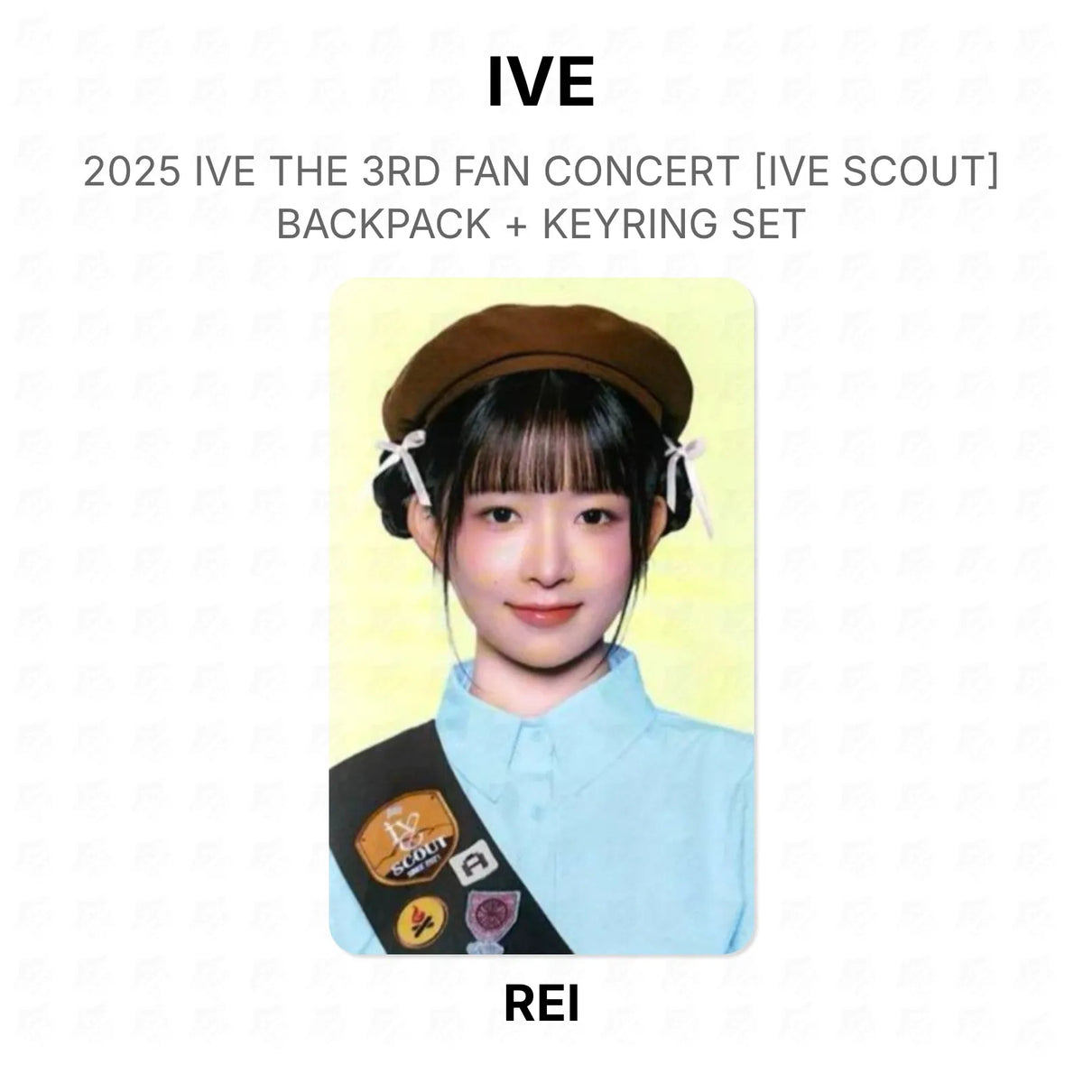 IVE 2025 IVE THE 3RD FAN CONCERT [IVE SCOUT] BACKPACK + KEYRING SET Official Photocard