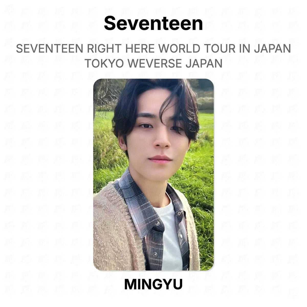 Seventeen RIGHT HERE WORLD TOUR IN JAPAN TOKYO WEVERSE JAPAN Official Photocard
