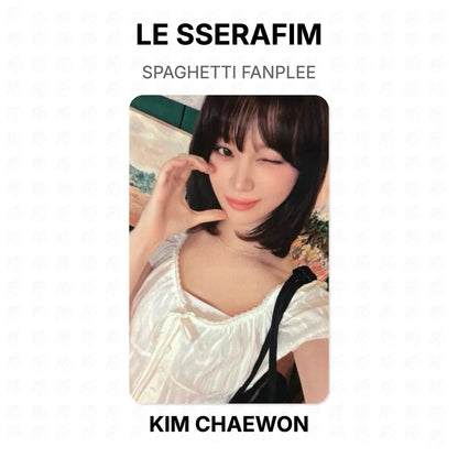 LE SSERAFIM SPAGHETTI FANPLEE Official Photocard