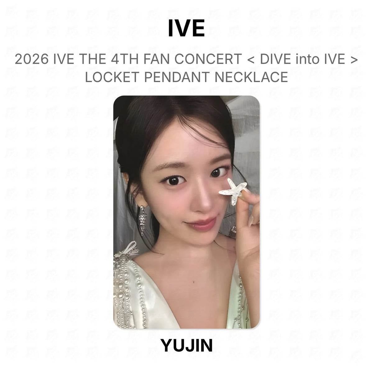 IVE 2026 IVE THE 4TH FAN CONCERT < DIVE into IVE > LOCKET PENDANT NECKLACE Official Photocard