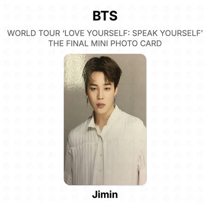 BTS WORLD TOUR ‘LOVE YOURSELF: SPEAK YOURSELF’ THE FINAL MINI PHOTO CARD photocard oficial