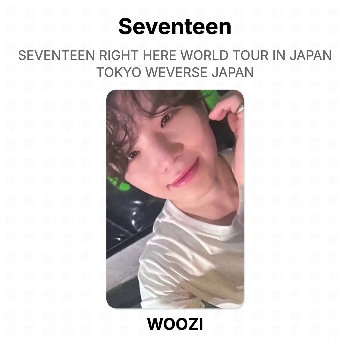 Seventeen RIGHT HERE WORLD TOUR IN JAPAN TOKYO WEVERSE JAPAN Official Photocard