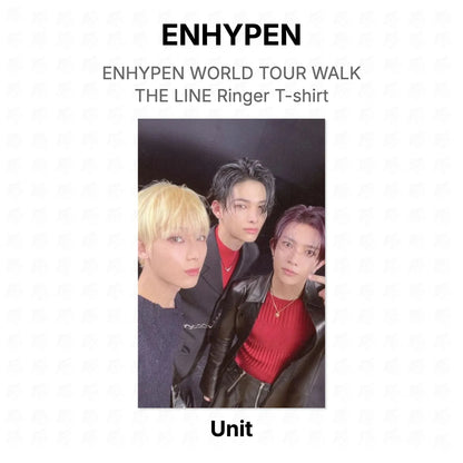ENHYPEN WORLD TOUR WALK THE LINE Ringer T-shirt Official Photocard