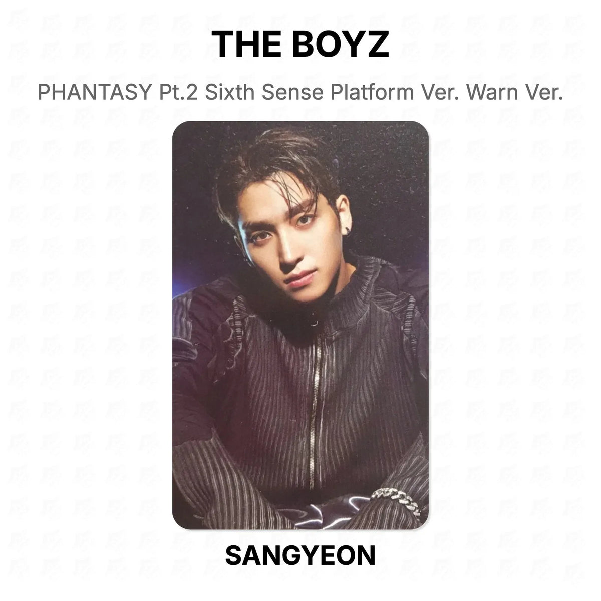 THE BOYZ PHANTASY Pt.2 Sixth Sense Platform Ver. Warn Ver. Official Photocard