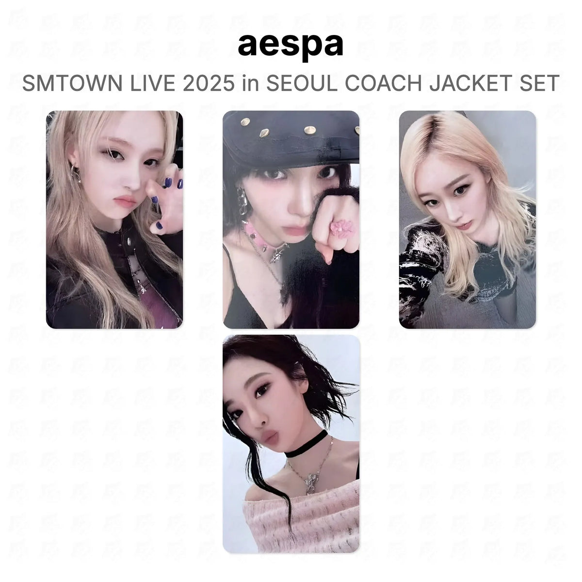aespa SMTOWN LIVE 2025 in SEOUL COACH JACKET SET Official Photocard