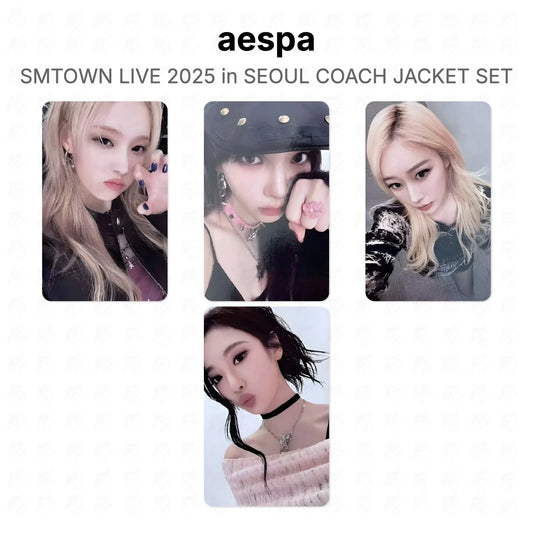 aespa SMTOWN LIVE 2025 in SEOUL COACH JACKET SET Official Photocard