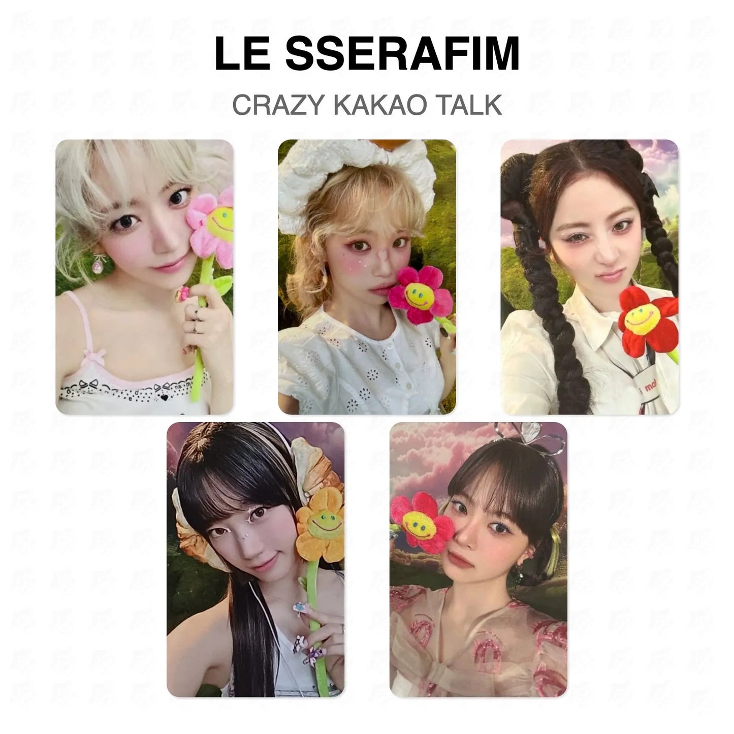 LE SSERAFIM CRAZY KAKAO TALK Official Photocard