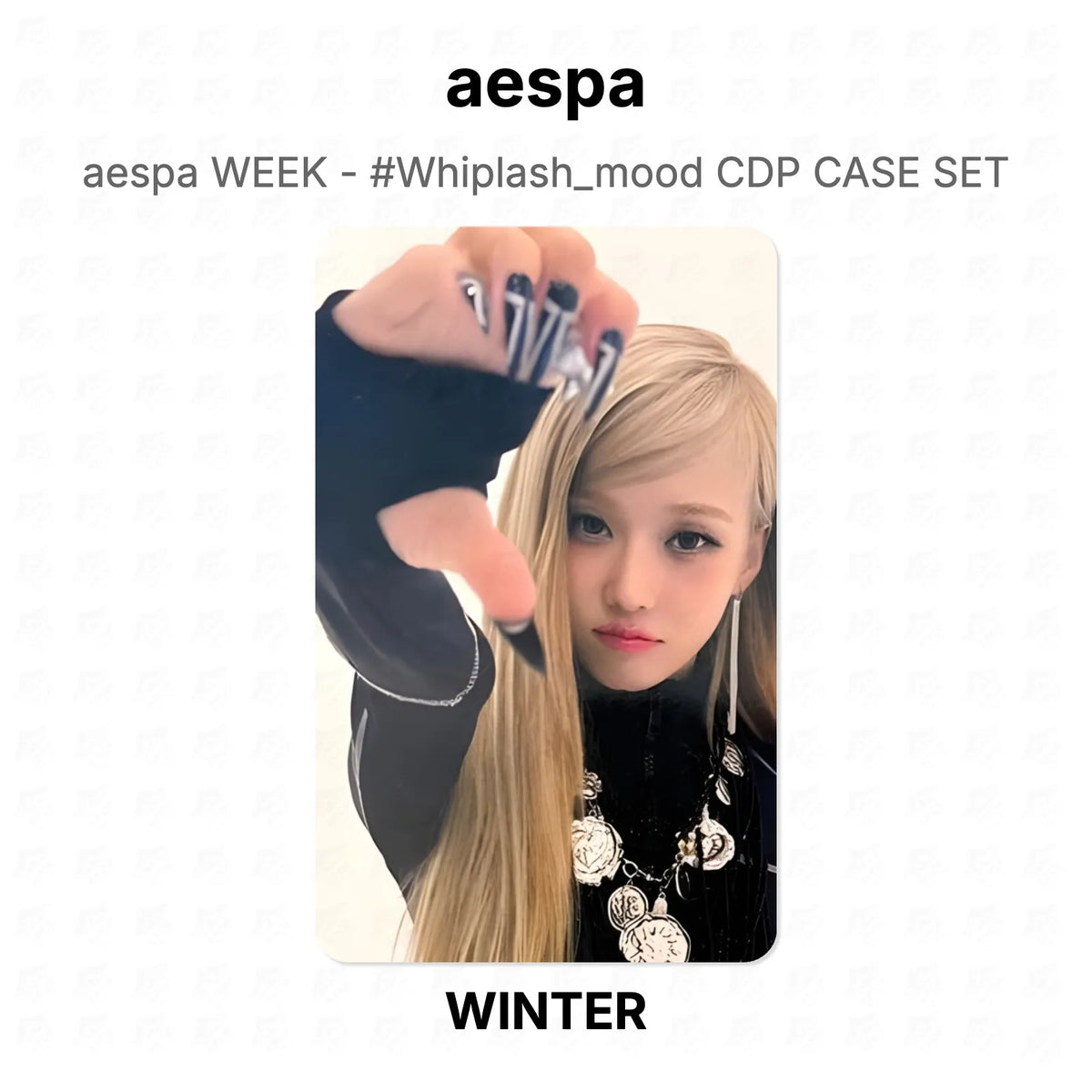 aespa WEEK - #Whiplash_mood CDP CASE SET Official Photocard