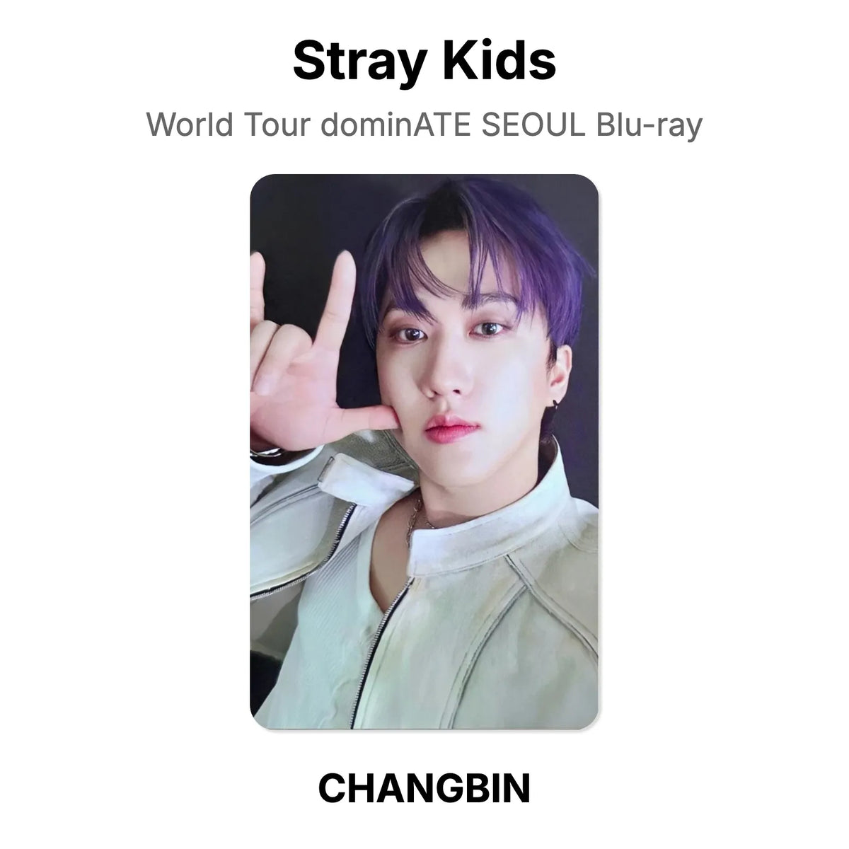 Stray Kids World Tour dominATE SEOUL Blu-ray 官方小卡