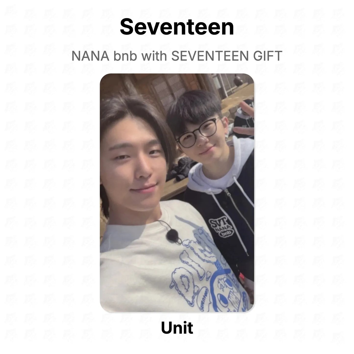 Seventeen NANA bnb with SEVENTEEN GIFT Official Photocard