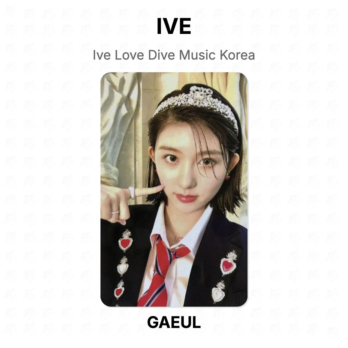 IVE Love Dive Music Korea Official Photocard