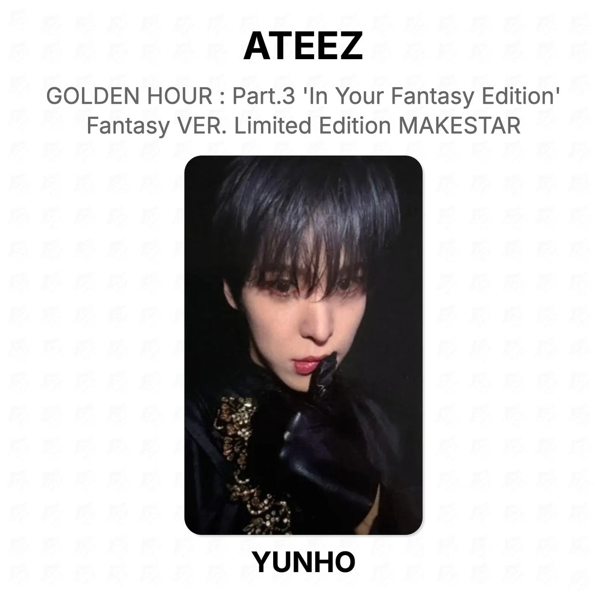 ATEEZ GOLDEN HOUR : Part.3 'In Your Fantasy Edition' Fantasy VER. Limited Edition MAKESTAR Official Photocard