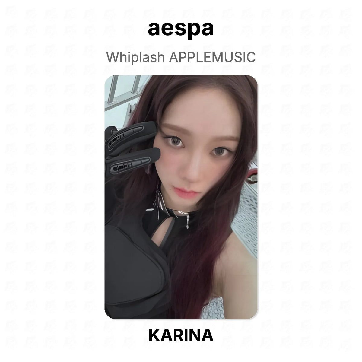 aespa Whiplash APPLEMUSIC Official Photocard