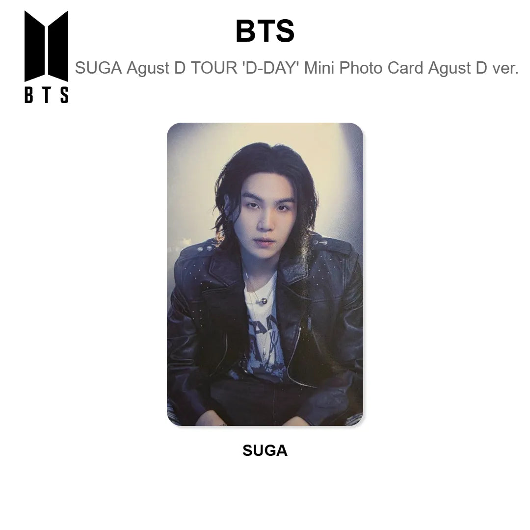 BTS SUGA | Agust D TOUR 'D-DAY' Mini Photo Card Agust D ver. Official Photocard