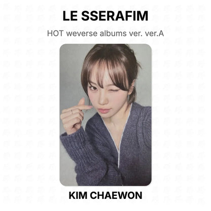 LE SSERAFIM HOT weverse albums ver. ver.A Official Photocard