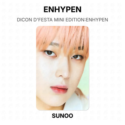 ENHYPEN DICON D'FESTA MINI EDITION:ENHYPEN Official Photocard