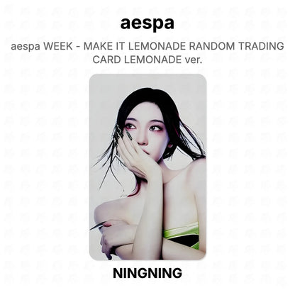 aespa WEEK - MAKE IT LEMONADE RANDOM TRADING CARD LEMONADE ver. Official Photocard