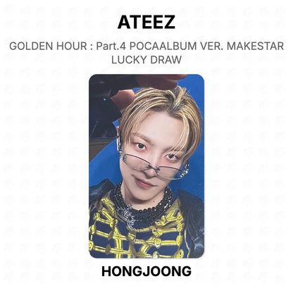 ATEEZ GOLDEN HOUR : Part.4 POCAALBUM VER. MAKESTAR LUCKY DRAW Official Photocard