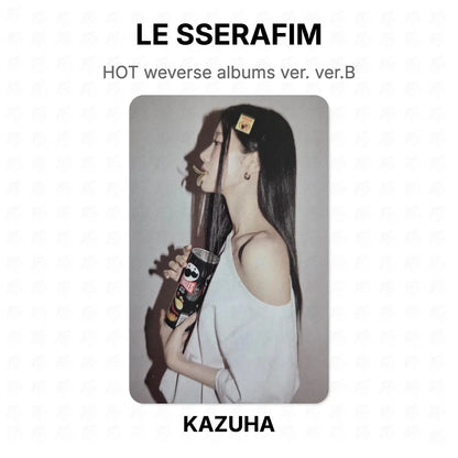 LE SSERAFIM HOT weverse albums ver. ver.B Official Photocard