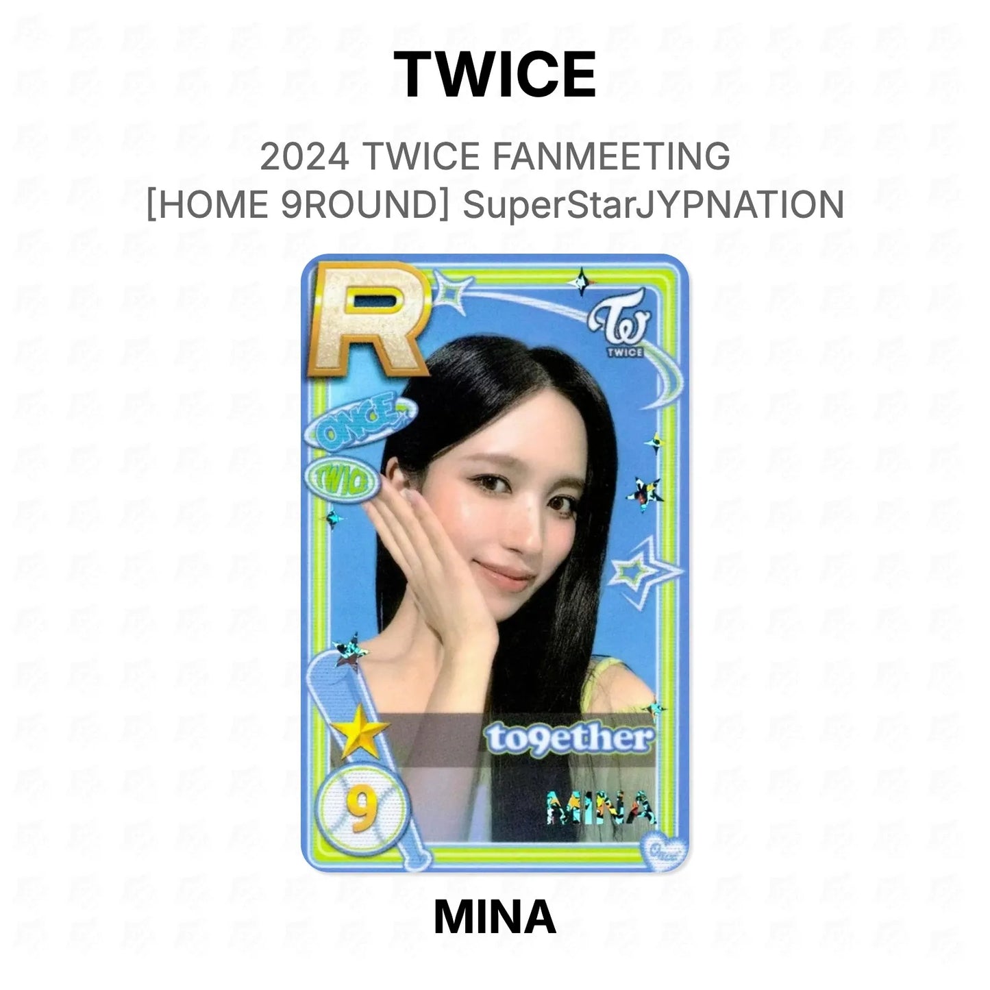 TWICE 2024 TWICE FANMEETING [HOME 9ROUND] SuperStarJYPNATION Official Photocard