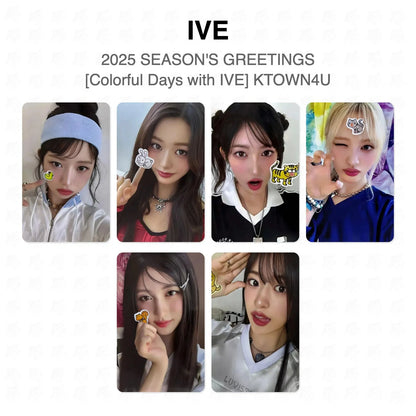 IVE 2025 SEASON'S GREETINGS [Colorful Days with IVE] KTOWN4U Official Photocard