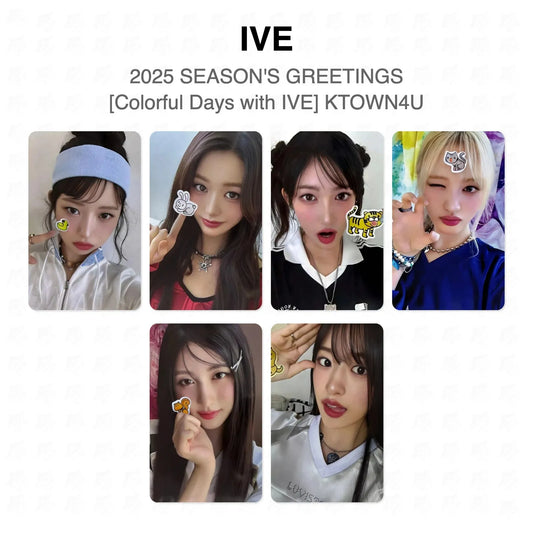 IVE 2025 SEASON'S GREETINGS [Colorful Days with IVE] KTOWN4U Official Photocard