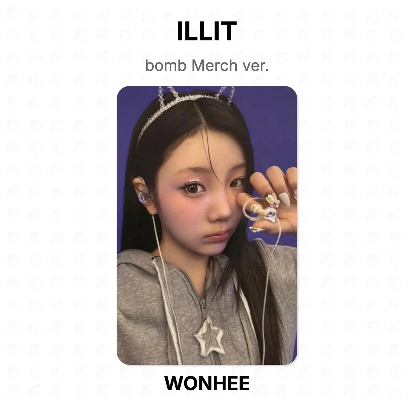 ILLIT bomb Merch ver. Official Photocard