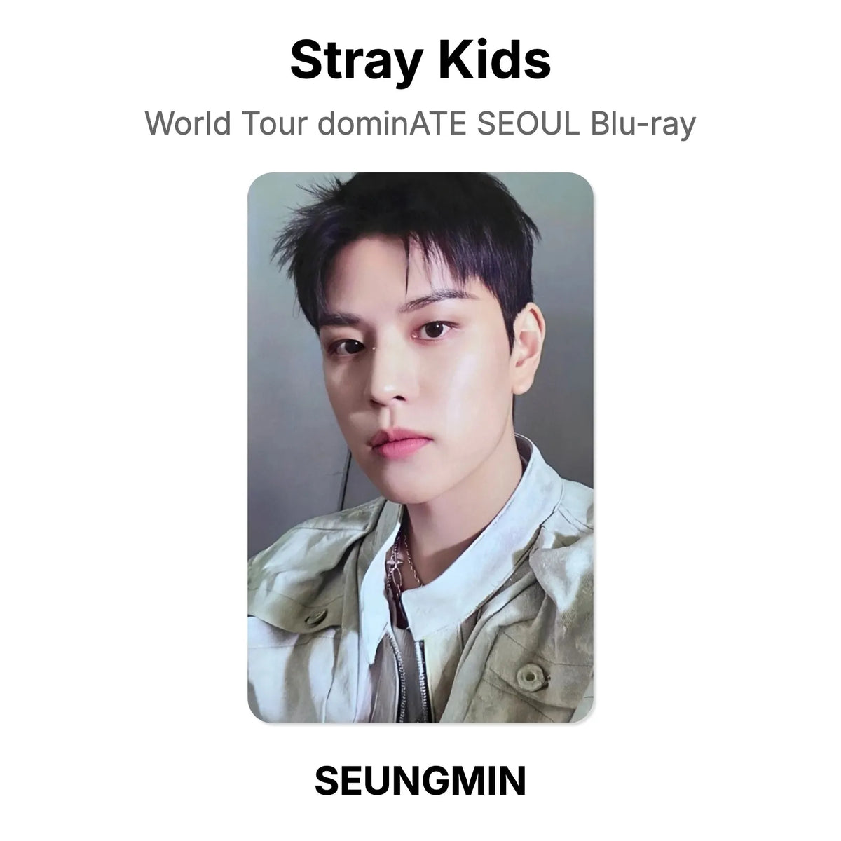 Stray Kids World Tour dominATE SEOUL Blu-ray 官方小卡