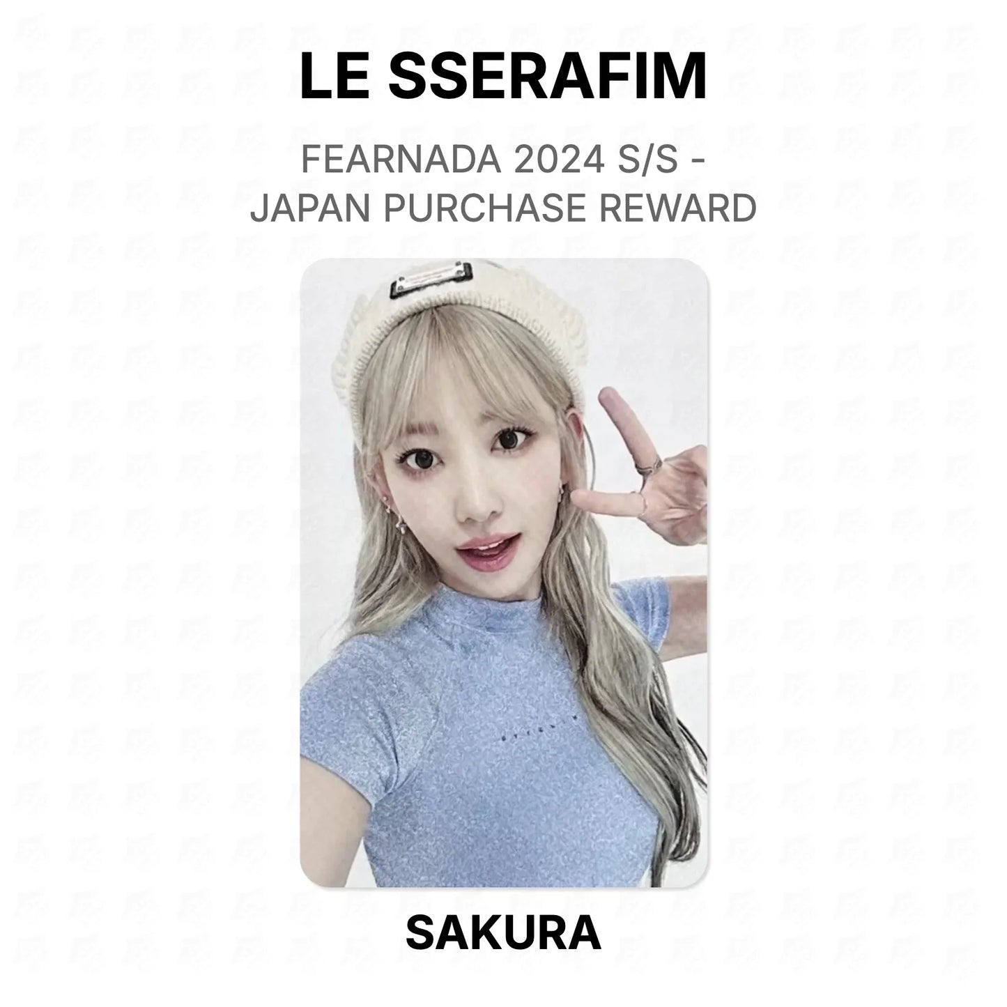 LE SSERAFIM FEARNADA 2024 S/S - JAPAN PURCHASE REWARD Official Photocard