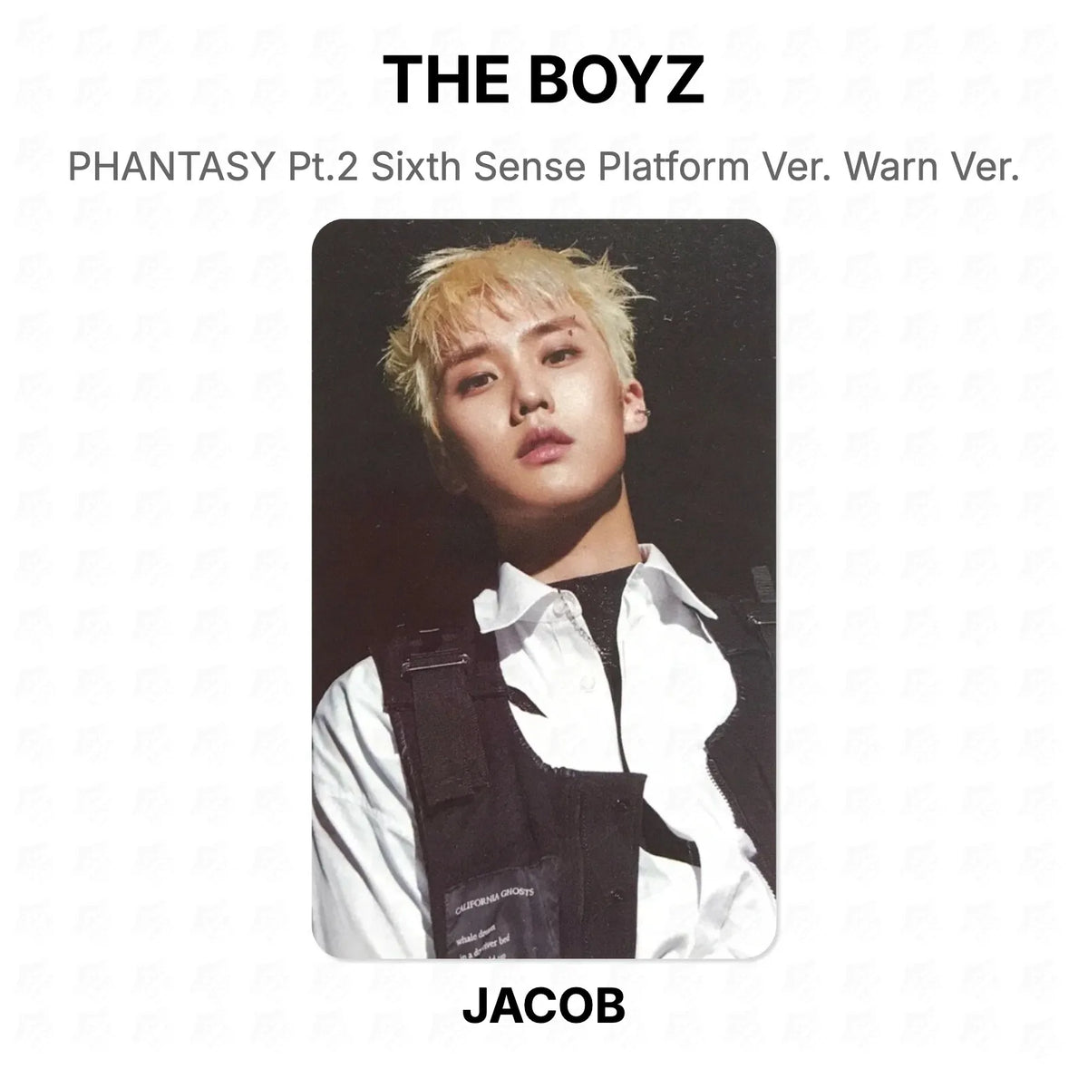 THE BOYZ PHANTASY Pt.2 Sixth Sense Platform Ver. Warn Ver. Official Photocard