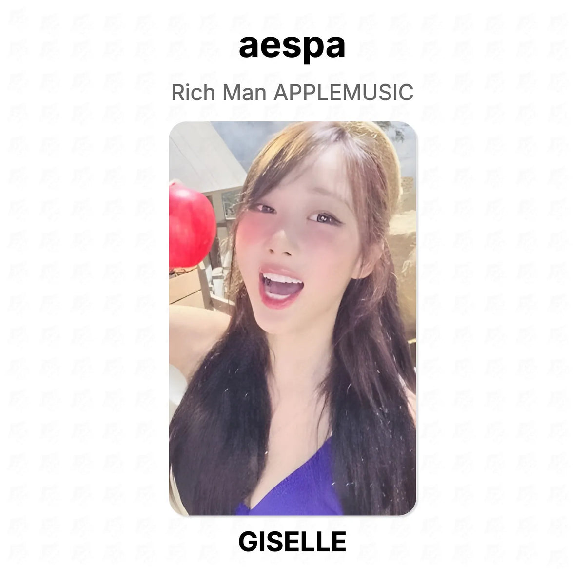 aespa Rich Man APPLEMUSIC Official Photocard