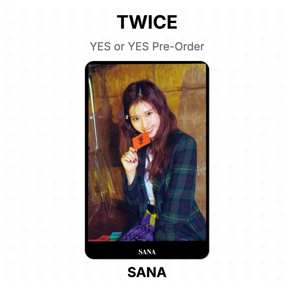 TWICE YES or YES Pre-Order Official Photocard