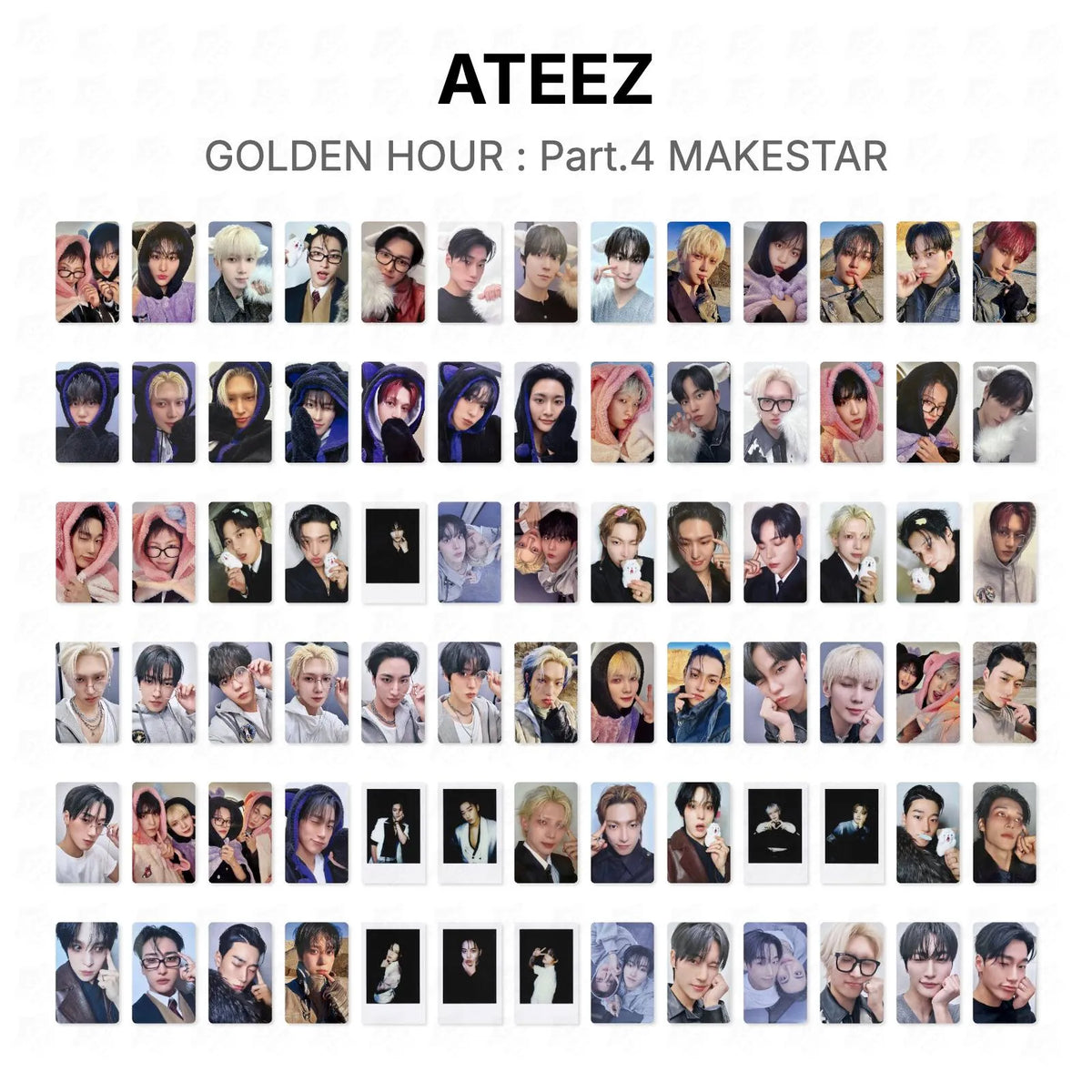ATEEZ GOLDEN HOUR : Part.4 MAKESTAR Official Photocard
