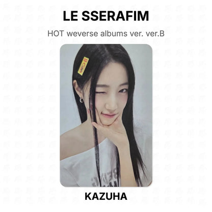 LE SSERAFIM HOT weverse albums ver. ver.B Official Photocard