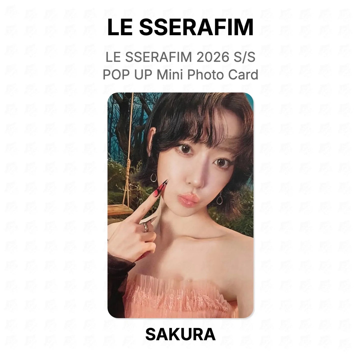 LE SSERAFIM 2026 S/S POP UP Mini Photo Card Official Photocard