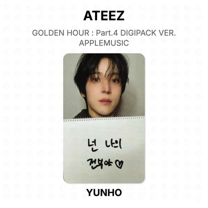 ATEEZ GOLDEN HOUR : Part.4 DIGIPACK VER. APPLEMUSIC Official Photocard