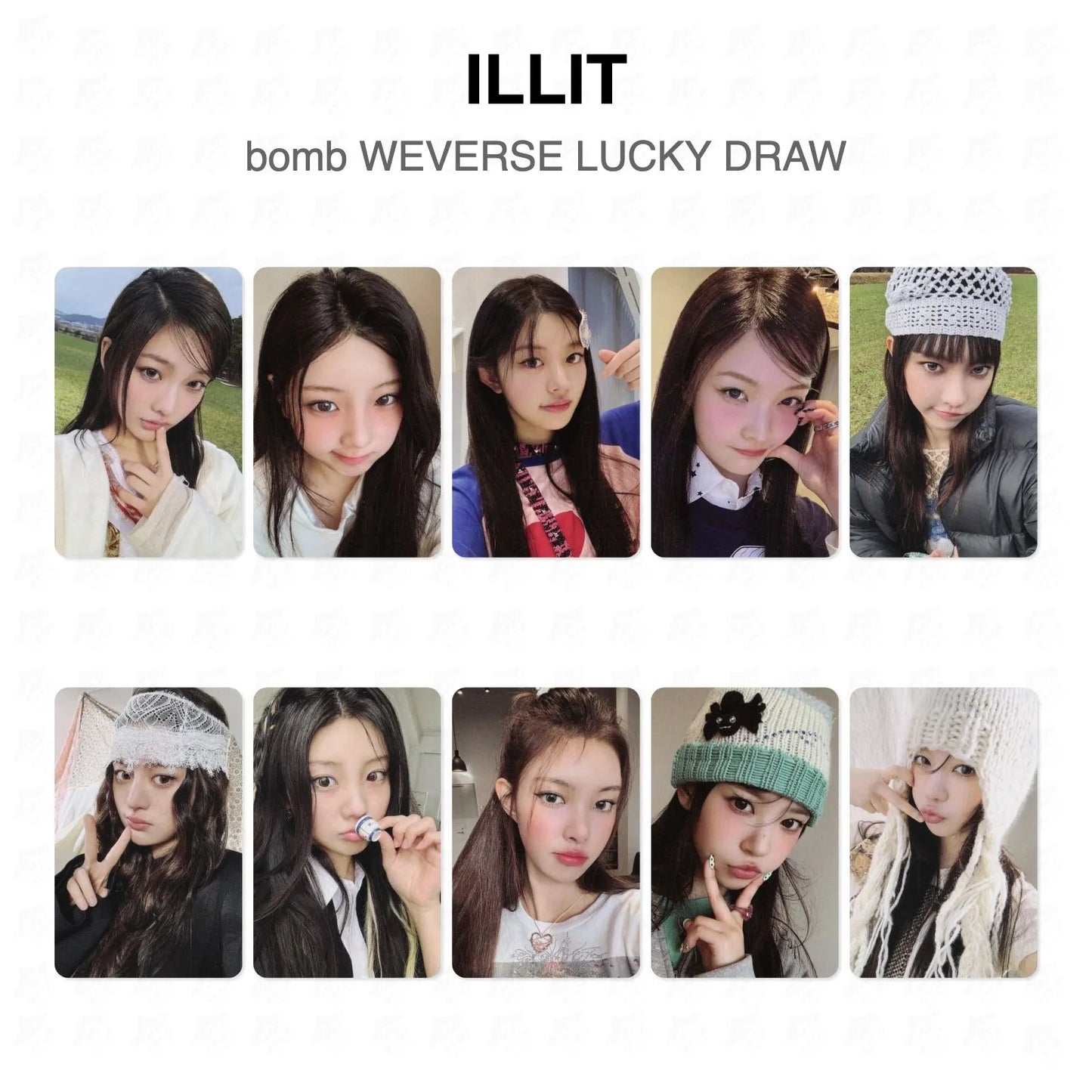 ILLIT bomb WEVERSE LUCKY DRAW Official Photocard