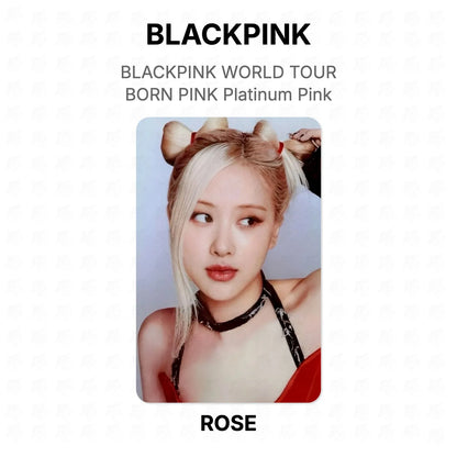 BLACKPINK WORLD TOUR BORN PINK Platinum Pink Official Photocard