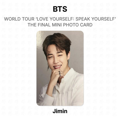 BTS WORLD TOUR ‘LOVE YOURSELF: SPEAK YOURSELF’ THE FINAL MINI PHOTO CARD photocard oficial