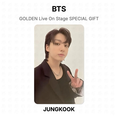 BTS GOLDEN Live On Stage SPECIAL GIFT photocard ufficiale